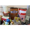 Image 2 : LOT OF COLLECTIBLE OIL AND GAS TINS AND TRAY OF COLLECTIBLES