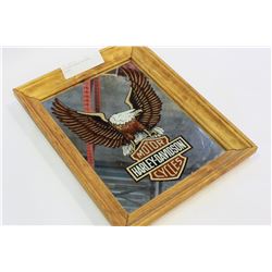 MIRRORED HARLEY DAVIDSON ADVERT