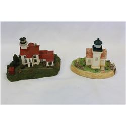 TWO LIMITED EDITION LIGHTHOUSES WITH BOXES AND CERTIFICATES