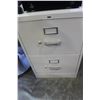 Image 1 : TWO DRAWER METAL FILE CABINET