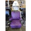 Image 1 : PURPLE AND BLACK BEVEDERE HAIR DRIER CHAIR