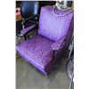 Image 2 : PURPLE AND BLACK BEVEDERE HAIR DRIER CHAIR