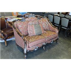 LARGE OVER SIZED HIGHLY CARVED LOVESEAT