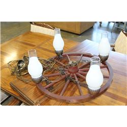 WAGON WHEEL CHANDELIER