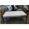 Image 2 : SINGLE SIZE WOOD AND METAL FRAMED DAY BED WITH MATRESS