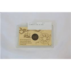 SHIPWRECK COIN IN CASE