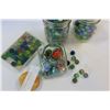 Image 2 : LOT OF JARS OF MARBLES AND COBS