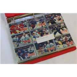 BINDER OF HOCKEY CARDS