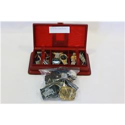 CASE AND BAG OF MENS WATCHES