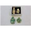 Image 1 : TWO SMALL EASTERN BOTTLES AND FIGURES