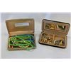 Image 1 : 3 BEADED NECKLACES IN CASE AND CASE WITH CONTENTS