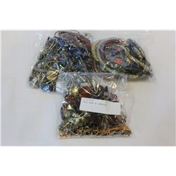 THREE BAGS OF JEWELLRY