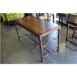 ANTIQUE OAK HALL TABLE