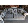 Image 2 : BLACK AND WHITE DESIGNER SOFA AND LOVESEAT 'ANIMAL MOTIF'