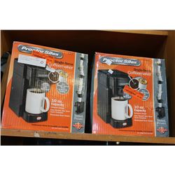 TWO PROTOR SILEX 10 OUNCE COFFEE MAKERS