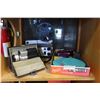 Image 1 : SHELF LOT OF CAMERAS REELS ETC