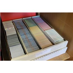 BOX OF BASEBALL CARDS AND BINDER OF CARDS