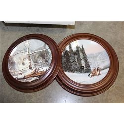 LOT OF FRAMED ETCHINGS AND COLLECTOR PLATES