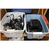 Image 1 : TWO TOTES OF CANON AND PENTAX CAMERAS