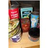 Image 3 : COLLECTIBLE KITCHEN TINS AND TRAY OF COLLECTIBLE BUTTONS