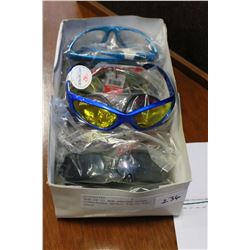 BOX OF 12 NEW VARIOUS RYDER SUNGLASSES RETAIL $36 TO $39 EACH