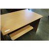 Image 2 : MAPLE DESK WITH COMPUTER DRAWER