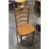 Image 1 : PINE LADDER BACK CHAIR