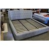 Image 1 : BRAND NEW KINGSIZE GREY FABRIC BED FRAME