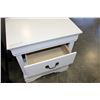 Image 2 : FLOOR MODEL HOME ELEGANCE 2-DRAWER WHITE NIGHTSTAND