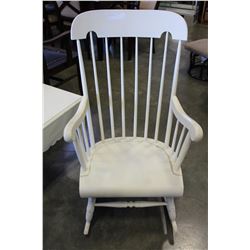 WHITE ROCKING CHAIR