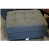 Image 2 : AS NEW FLOOR MODEL HOME ELEGANCE MODERN GREY FABRIC WITH OTTOMAN RETAIL $1299