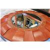 Image 2 : LARGE ROUND BEVELLED DESIGNER WALL MIRROR AND BLACK FRAMED MIRROR