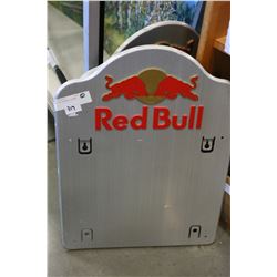 TWO TIN REDBULL SIGNS