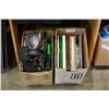 Image 1 : TWO BOXES RECORDS AND WIRELESS HEADPHONES