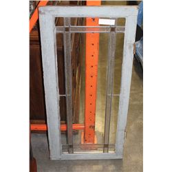 VINTAGE LEADED GLASS PANEL