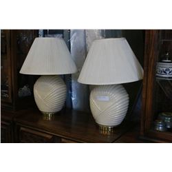PAIR OF LAMPS WITH SHADES