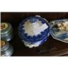 Image 2 : FLOW BLUE VEGETABLE DISH, CHINA, STEINS + MUSIC BOXH, CHINA + MUSIC BOX