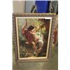 Image 1 : FRAMED ESTATE PICTURE 'GIRL ON SWING'