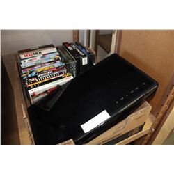 SAMSUNG BLURAY PLAYER AND DVDS