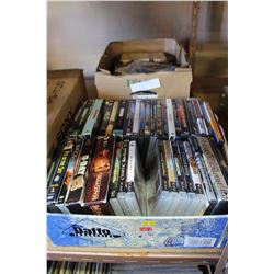 TWO BOXES OF CD'S AND VIDEO GAMES