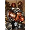 Image 2 : BOX OF COPPER AND METAL WARES
