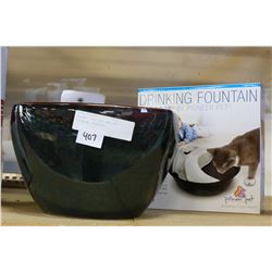 CERAMIC FIRE POT AND PET DRINKING FOUNTAIN