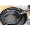 Image 1 : LOT OF CAST IRON FRY PANS