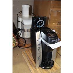 KEURIG COFFEE MAKER AND POWER JUICER