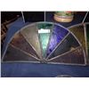 Image 2 : LEADED GLASS WINDOW - MULTI COLOR - ½ MOON