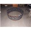 Image 1 : ROUND FIRE PIT GUARD RING - METAL WITH CUT DESIGN