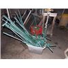 Image 1 : LOT OF GREEN PIPING - USED FOR SMALL GREEN HOUSE / PLANT STAND