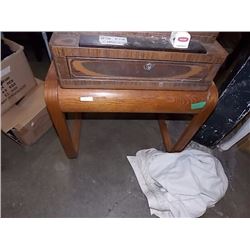 OAK END TABLE