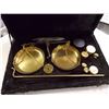 Image 1 : GOLD BALANCE SCALE IN CASE