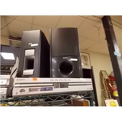 PHILIPS SPEAKERS & SONY BOOM BOX & CD PLAYER - PS